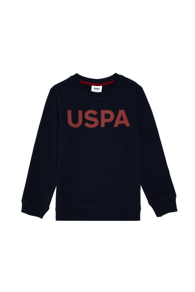 Erkek Çocuk Lacivert Basic Bisiklet Yaka Sweatshirt