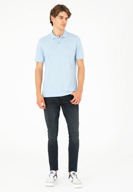 Erkek Açık Mavi Tişört - 50279567003