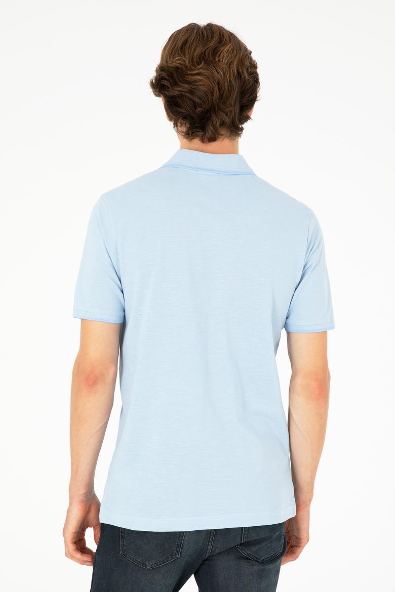 Erkek Açık Mavi Tişört - 50279567003