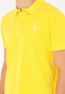 Erkek Sarı Basic Tişört - 50279591176