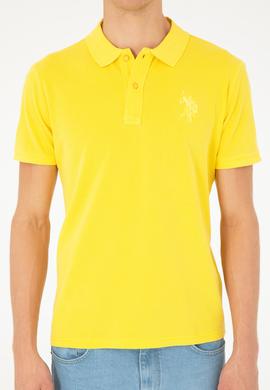 Erkek Sarı Basic Tişört - 50279591176