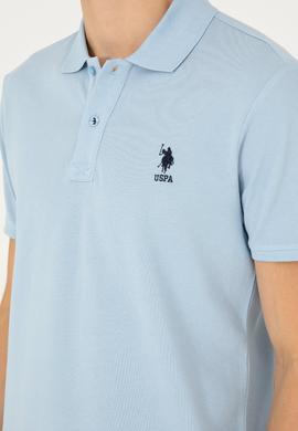 Erkek Açık Mavi Basic Tişört - 50279613047