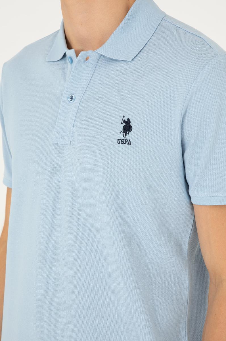 Erkek Açık Mavi Basic Tişört