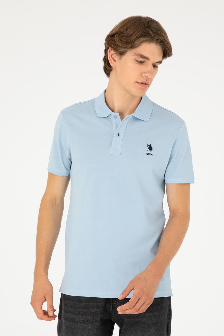 Erkek Açık Mavi Basic Tişört - 50279613047