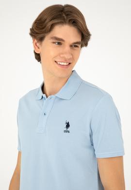 Erkek Açık Mavi Basic Tişört - 50279613047