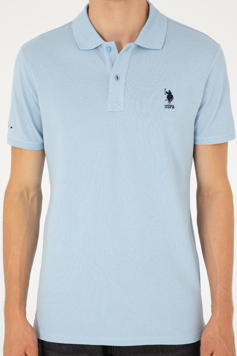 Erkek Açık Mavi Basic Tişört - 50279613047