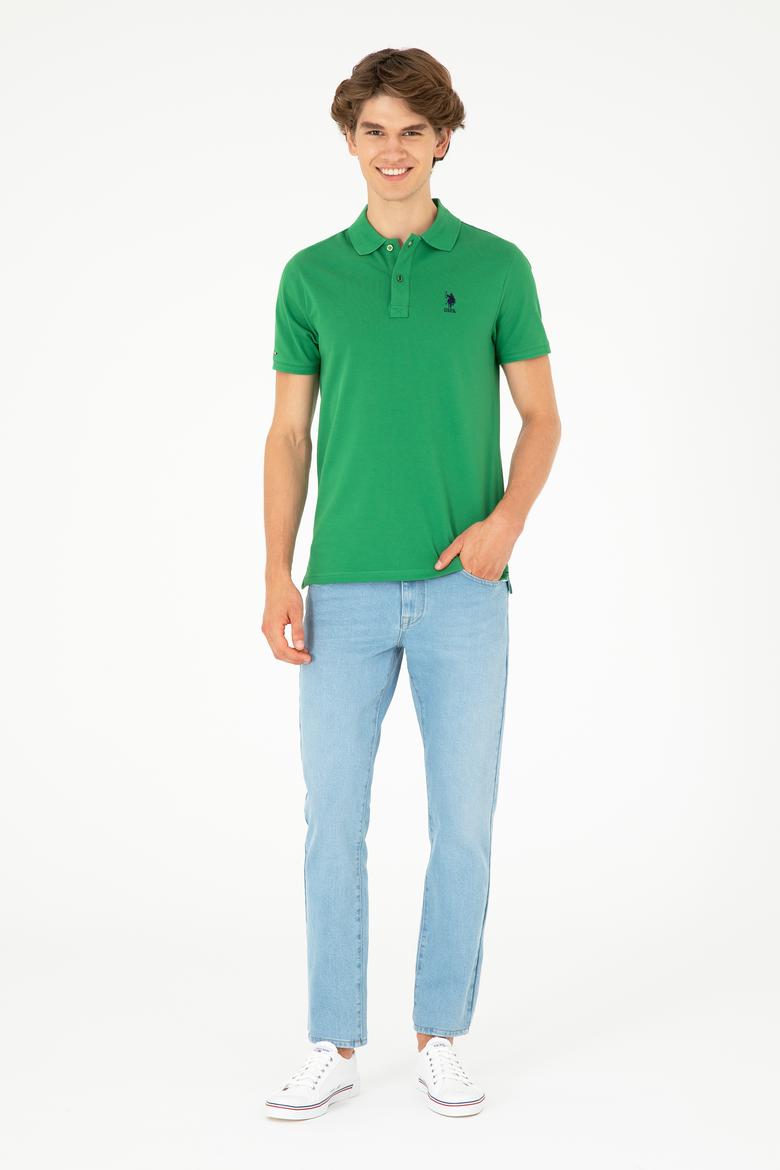 Erkek Yeşil Basic Tişört - 50279581120