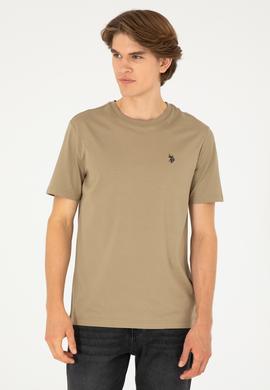 Erkek Haki Basic Tişört - 50281948040