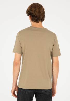 Erkek Haki Basic Tişört - 50281948040