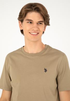 Erkek Haki Basic Tişört - 50281948040