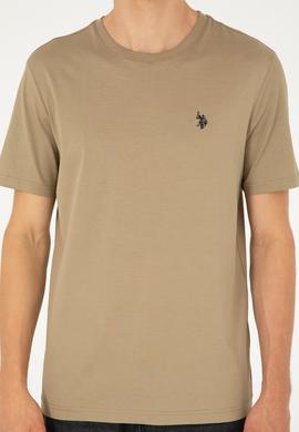 Erkek Haki Basic Tişört - 50281948040