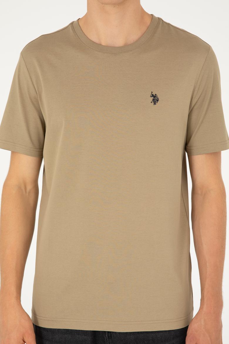 Erkek Haki Basic Tişört - 50281948040