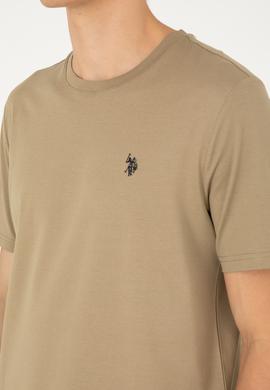 Erkek Haki Basic Tişört - 50281948040