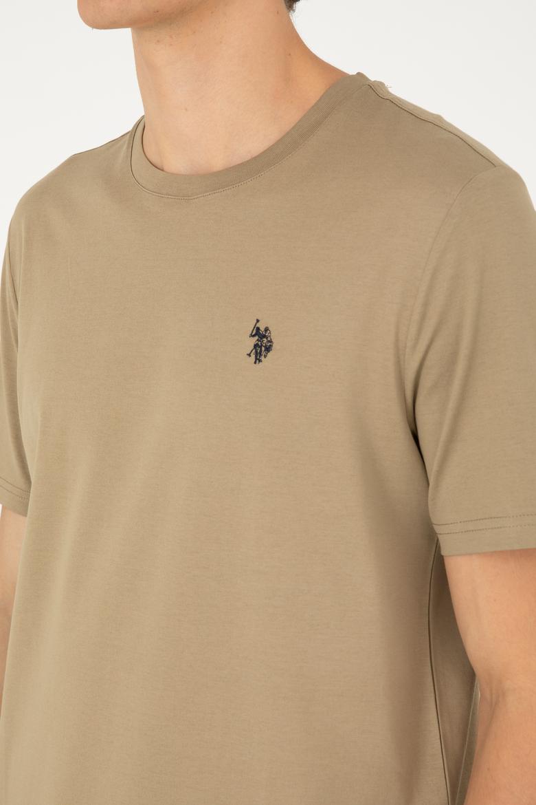 Erkek Haki Basic Tişört - 50281948040