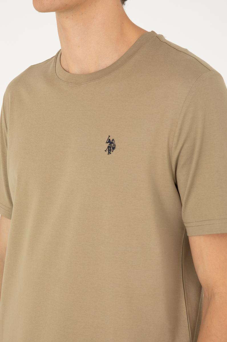 Erkek Haki Basic Tişört