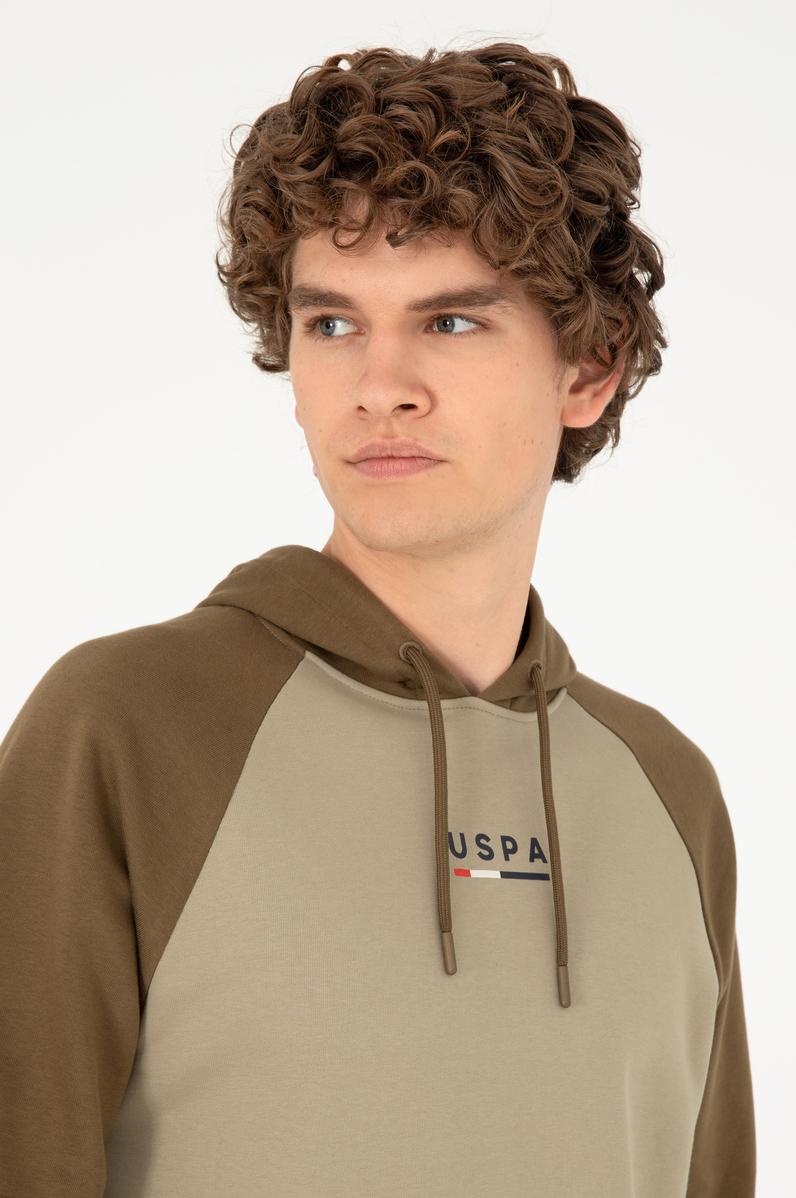 Erkek Açık Haki Sweatshirt