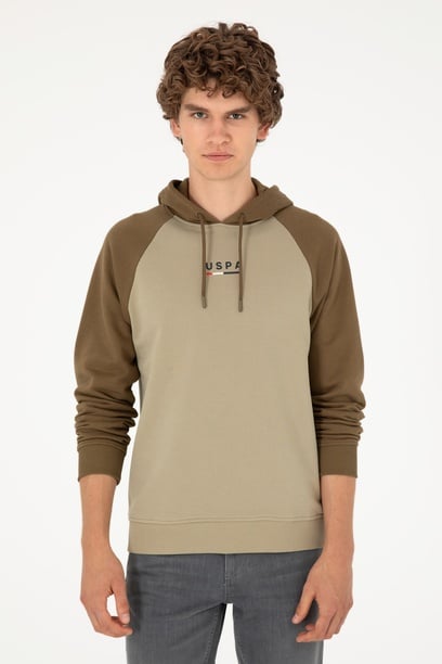 Erkek Açık Haki Sweatshirt