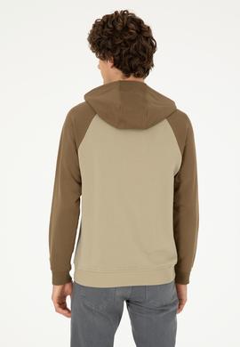 Erkek Açık Haki Sweatshirt - 50293358029