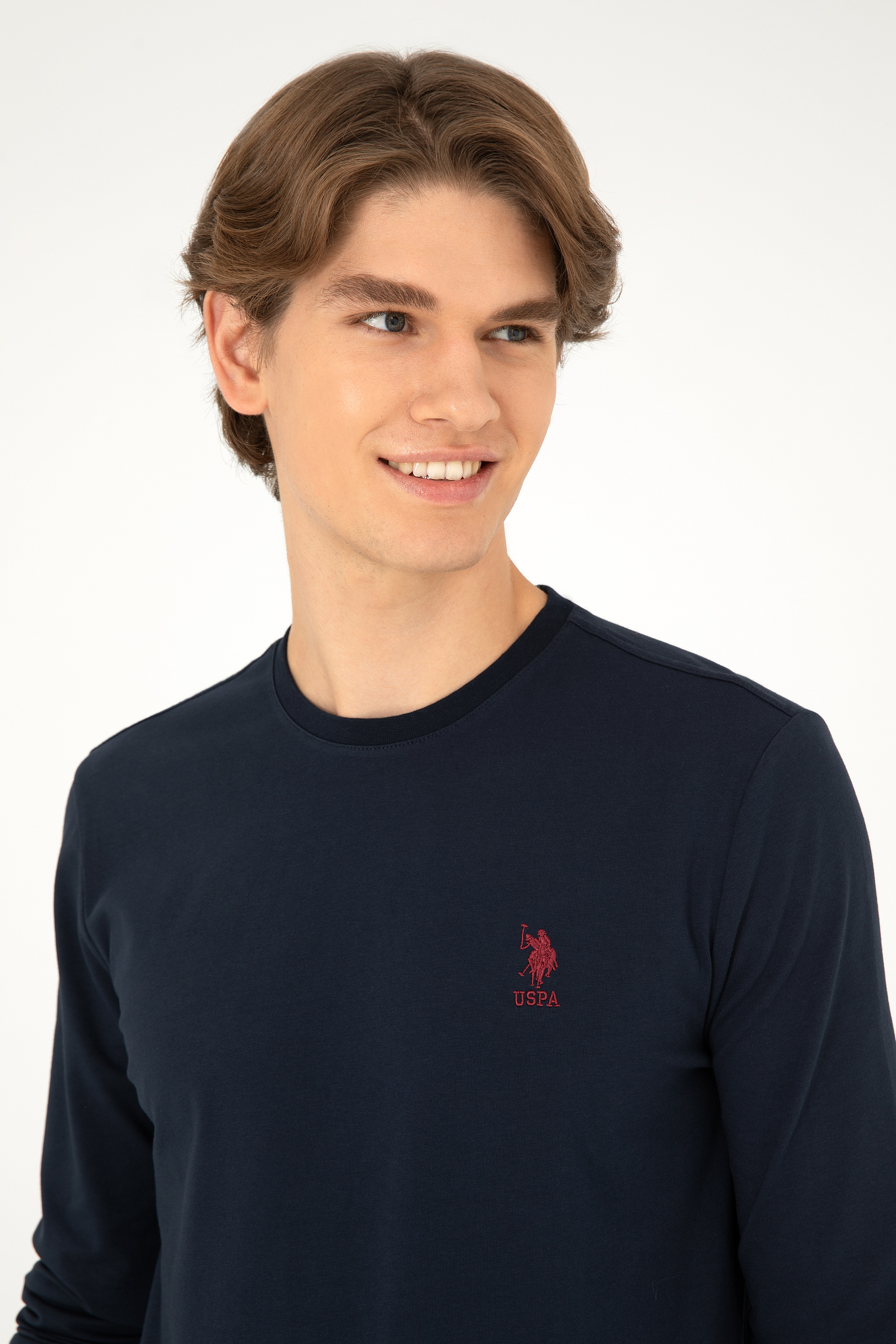 Erkek Lacivert Basic Sweatshirt - Image 2