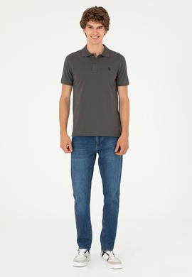 Erkek Antrasit Basic Tişört - 50294223001