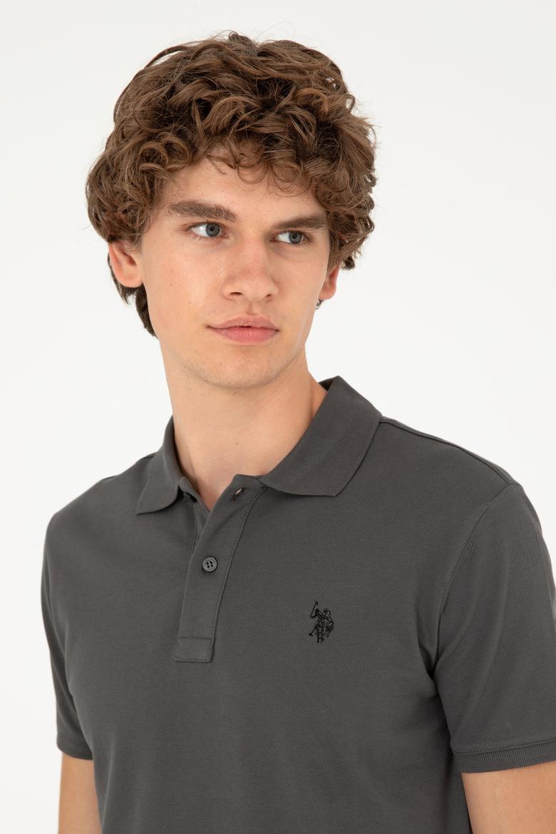 Erkek Antrasit Basic Tişört - 50294223001