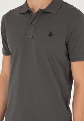 Erkek Antrasit Basic Tişört - 50294223001