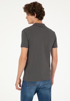 Erkek Antrasit Basic Tişört - 50294223001