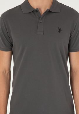 Erkek Antrasit Basic Tişört - 50294223001