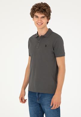 Erkek Antrasit Basic Tişört - 50294223001