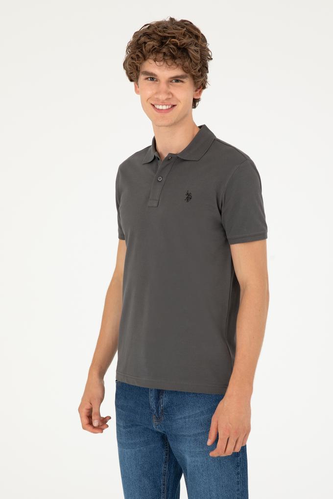 Erkek Antrasit Basic Tişört