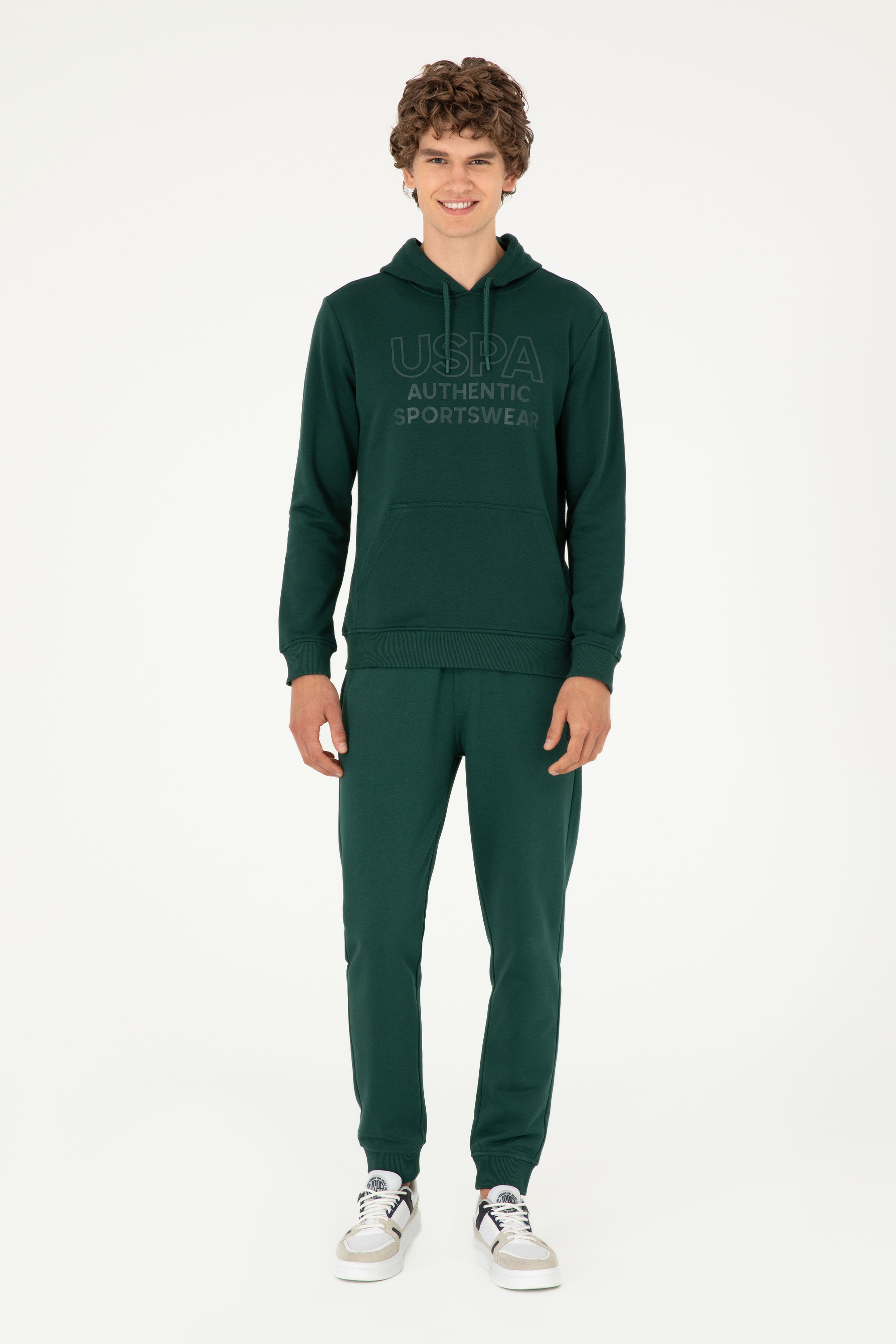 Erkek Koyu Yeşil Sweatshirt - Image 4