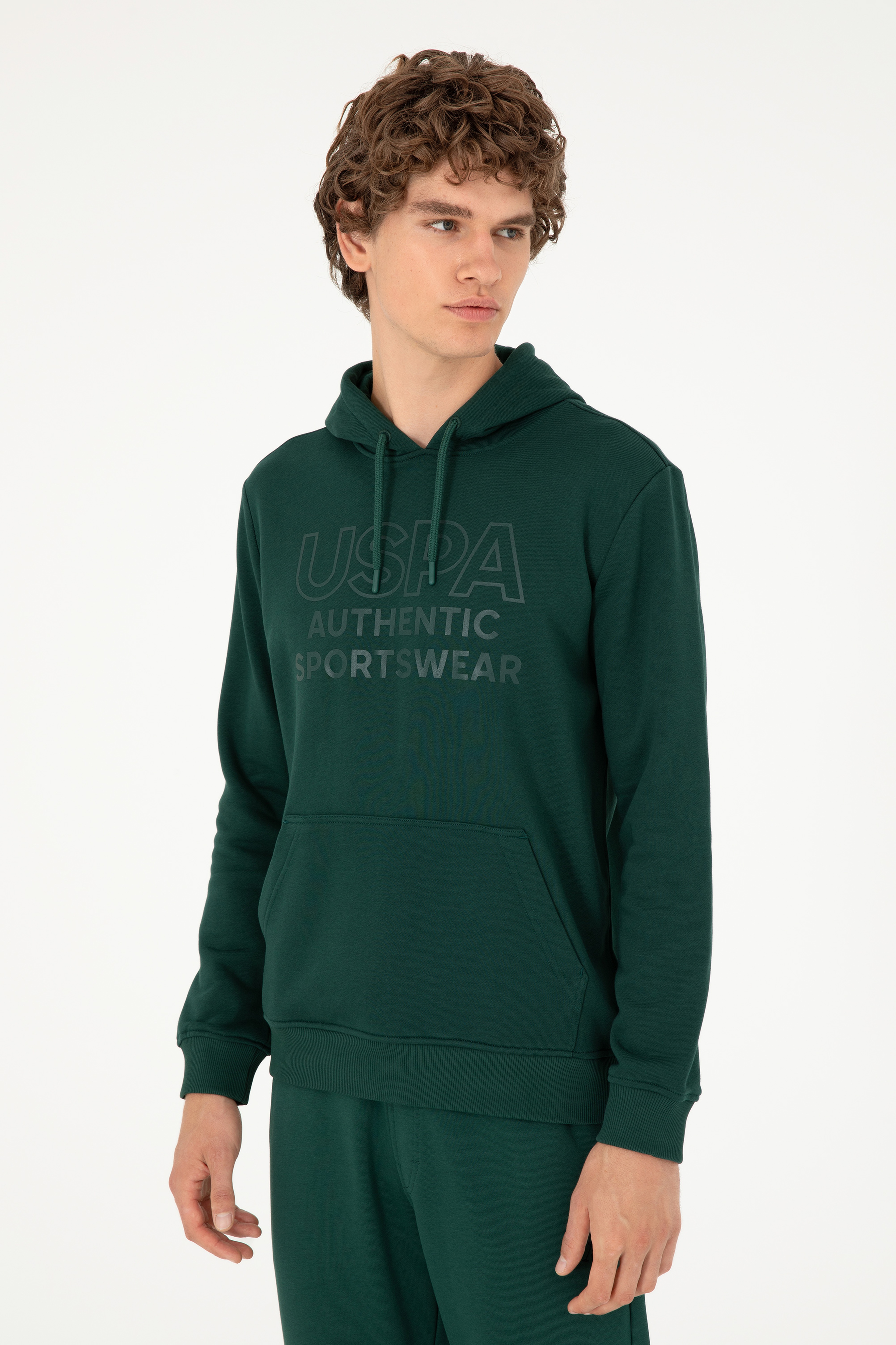 Erkek Koyu Yeşil Sweatshirt