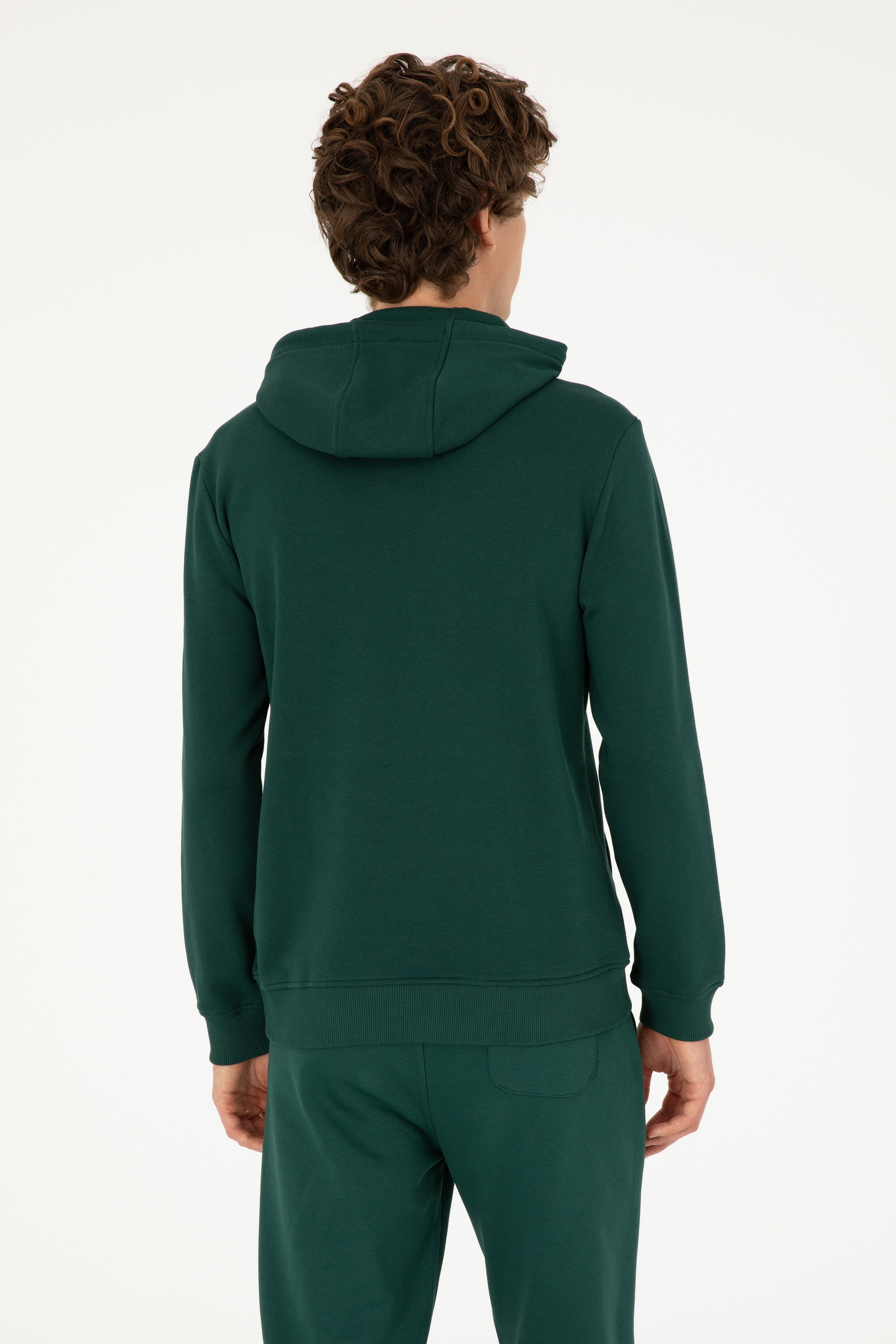 Erkek Koyu Yeşil Sweatshirt - Image 5