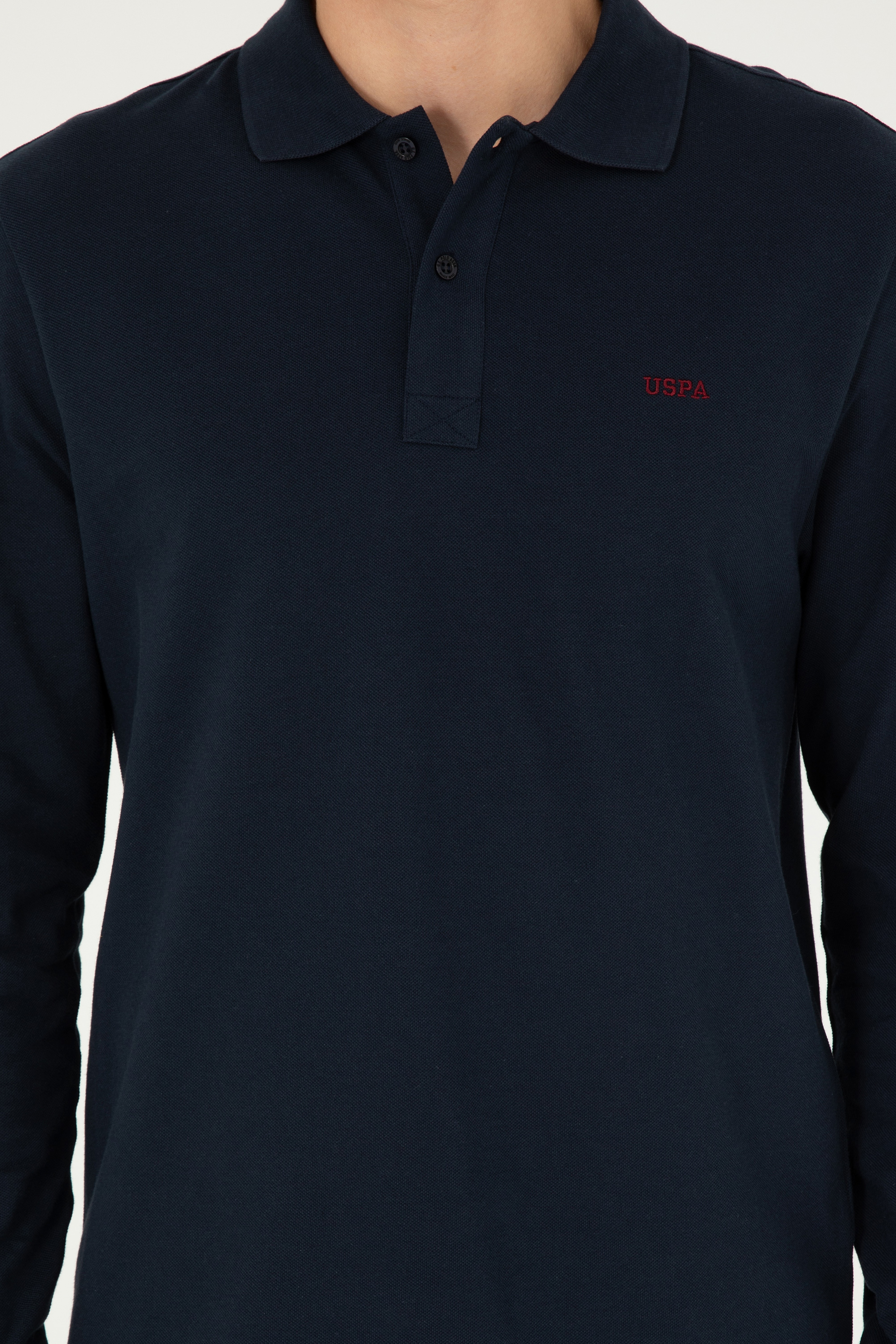 Erkek Lacivert Basic Sweatshirt - Image 6