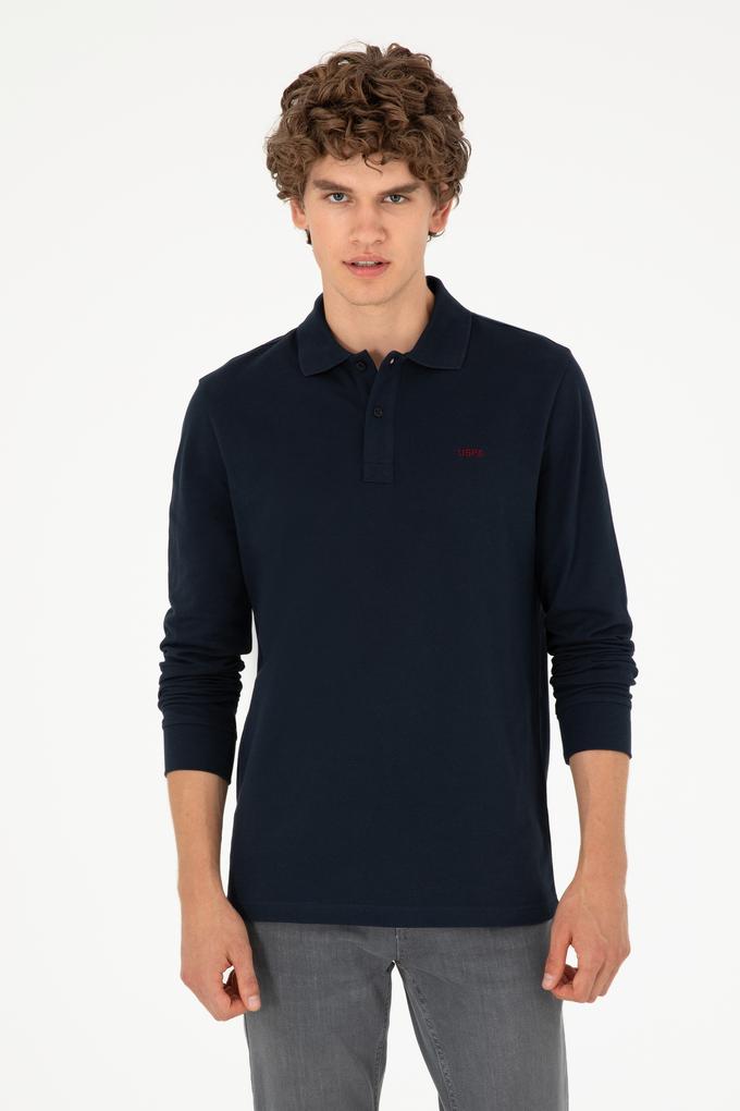 Erkek Lacivert Basic Sweatshirt