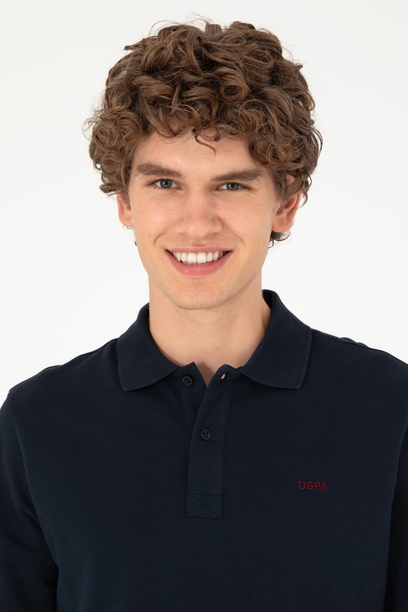 Erkek Lacivert Basic Sweatshirt