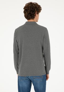 Erkek Antrasit Melanj Basic Sweatshirt - 50295169118