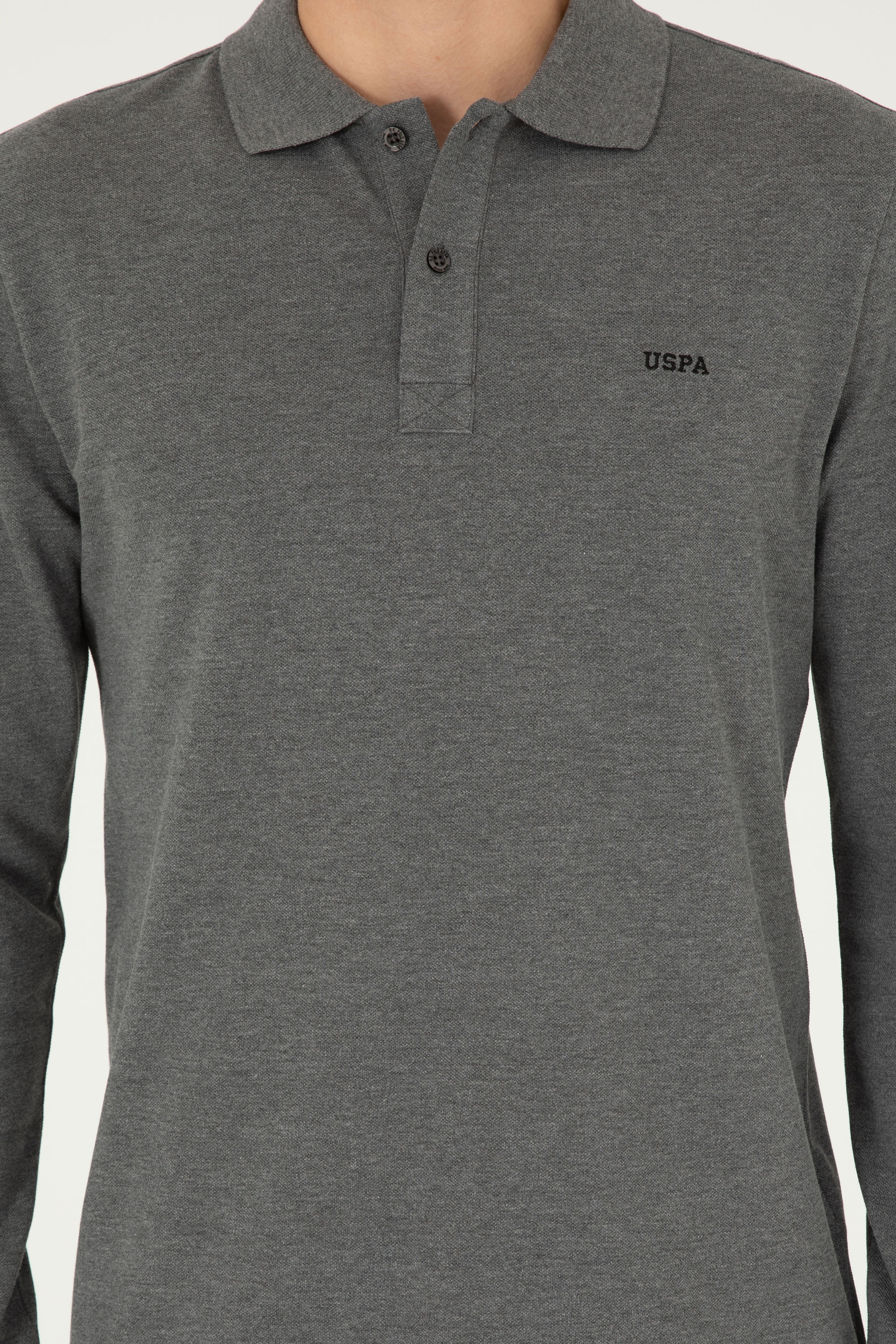 Erkek Antrasit Melanj Basic Sweatshirt