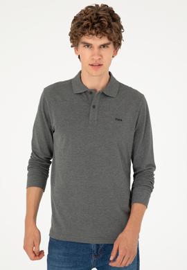 Erkek Antrasit Melanj Basic Sweatshirt - 50295169118