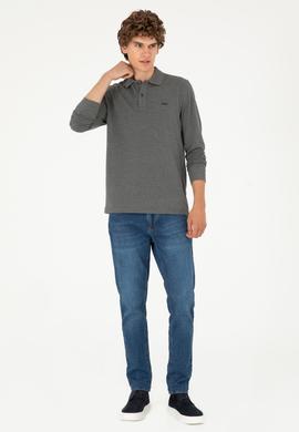 Erkek Antrasit Melanj Basic Sweatshirt - 50295169118