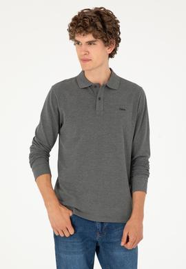 Erkek Antrasit Melanj Basic Sweatshirt - 50295169118