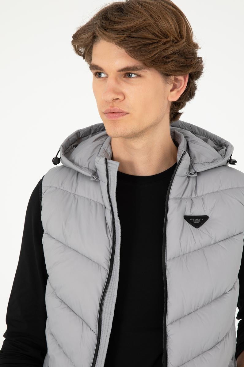 Erkek Açık Gri Yelek