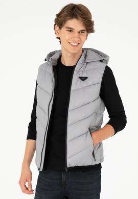 Erkek Açık Gri Yelek - 50290799020