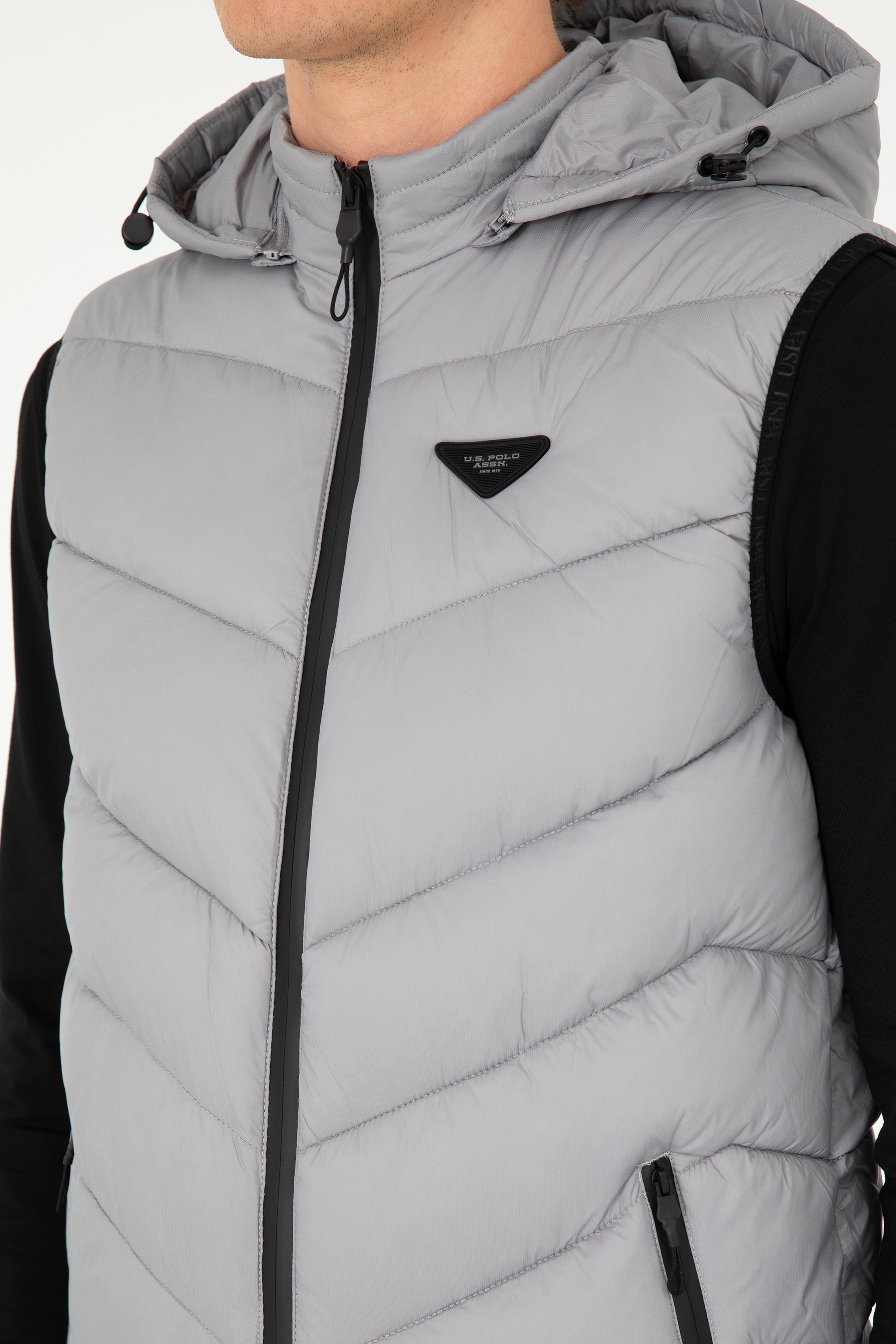 Erkek Açık Gri Yelek - Image 7