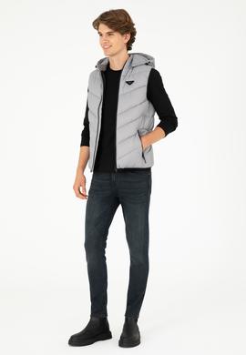 Erkek Açık Gri Yelek - 50290799020