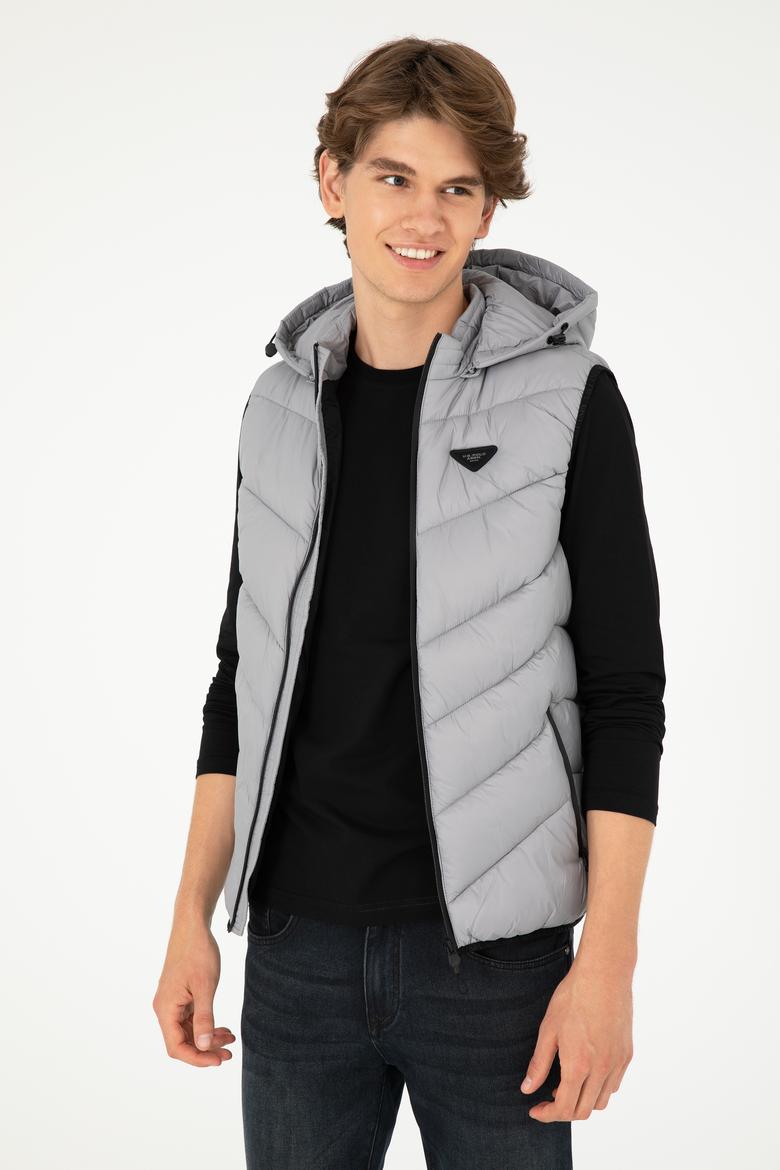 Erkek Açık Gri Yelek - 50290799020