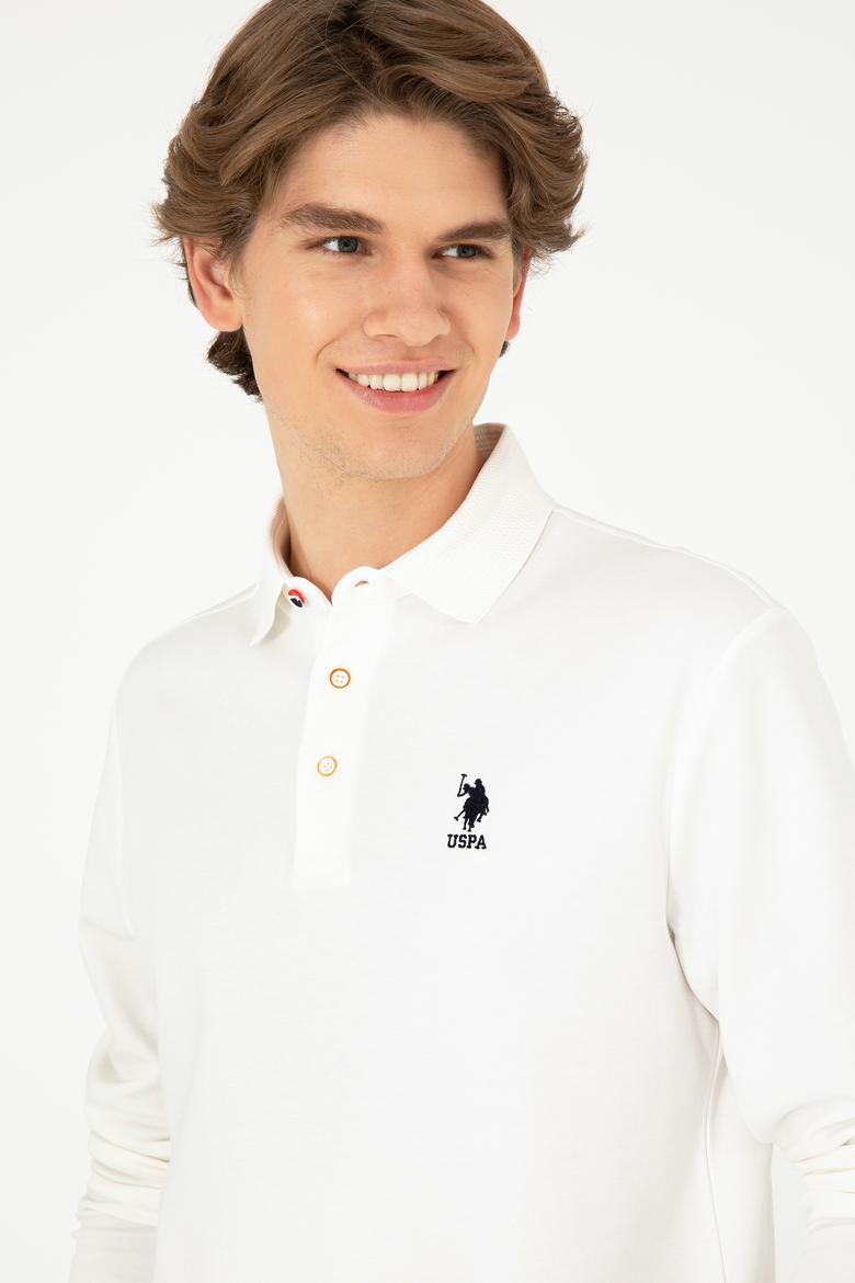 Erkek Ekru Basic Sweatshirt - 50289053011