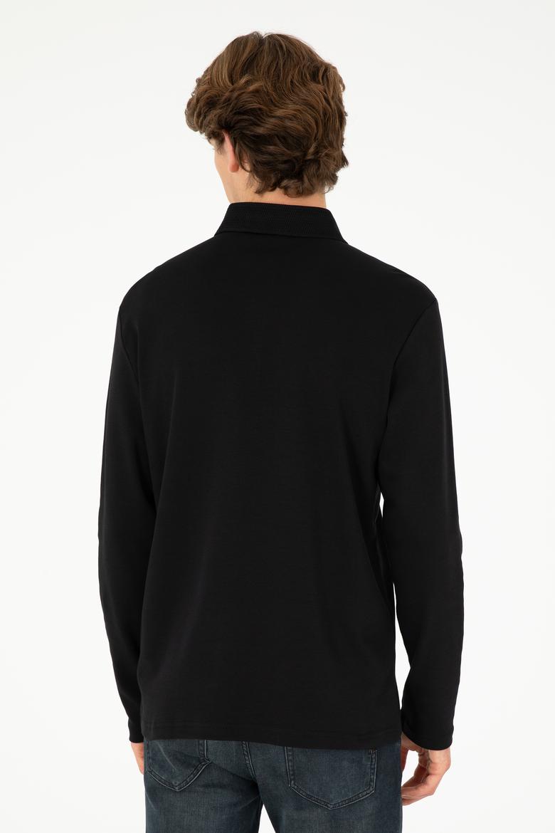 Erkek Siyah Basic Sweatshirt - 50289053041