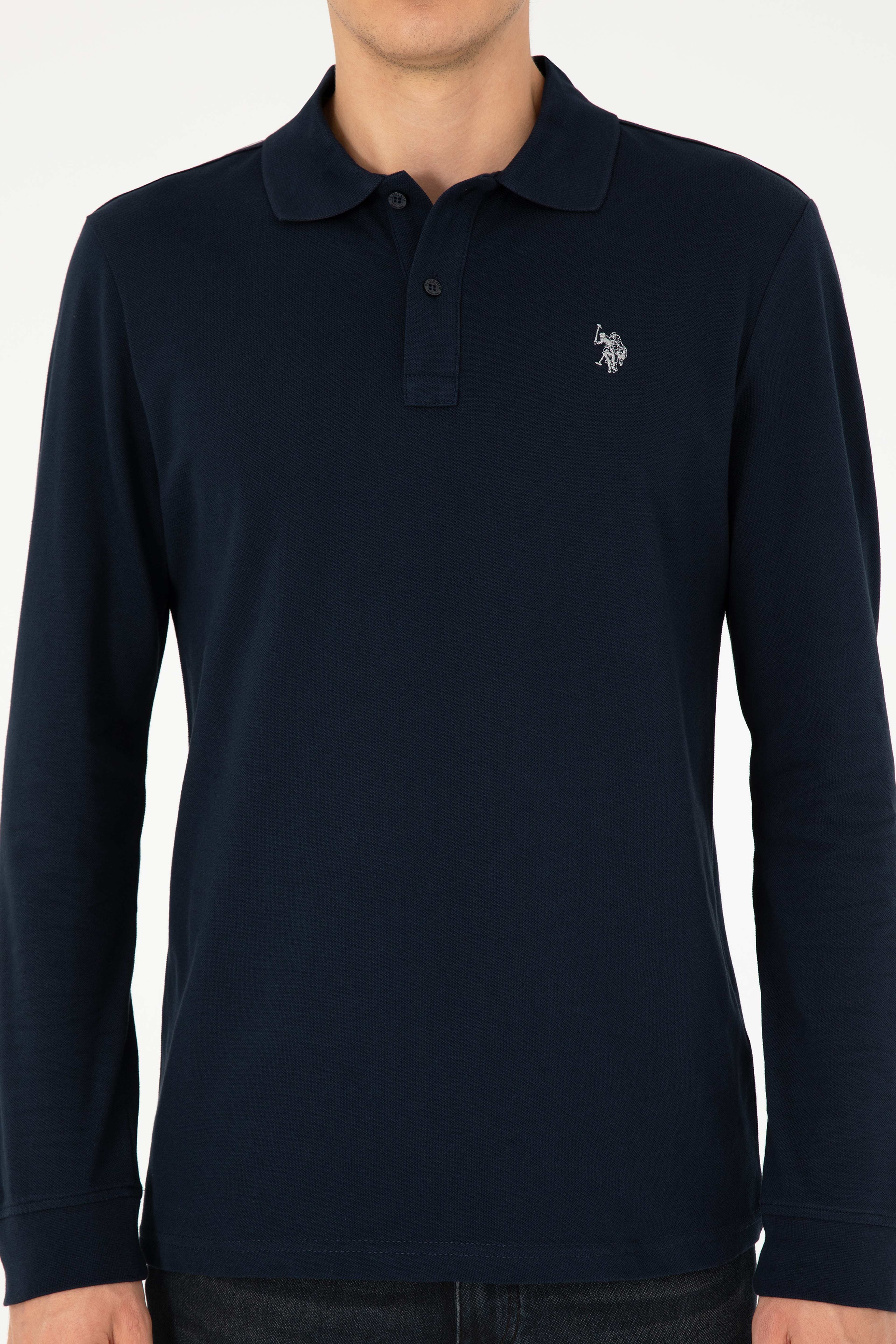 Erkek Lacivert Basic Sweatshirt