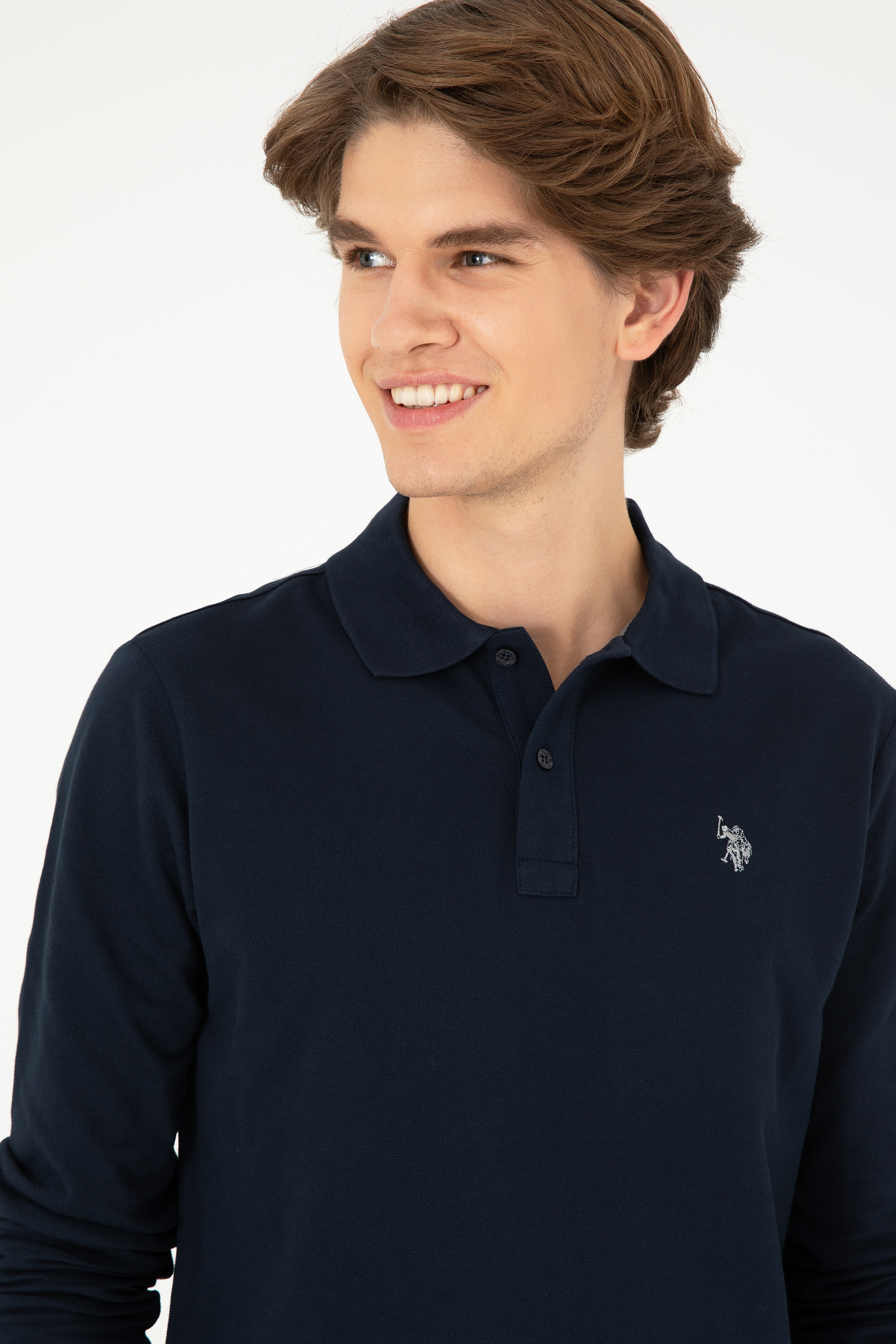 Erkek Lacivert Basic Sweatshirt - Image 2